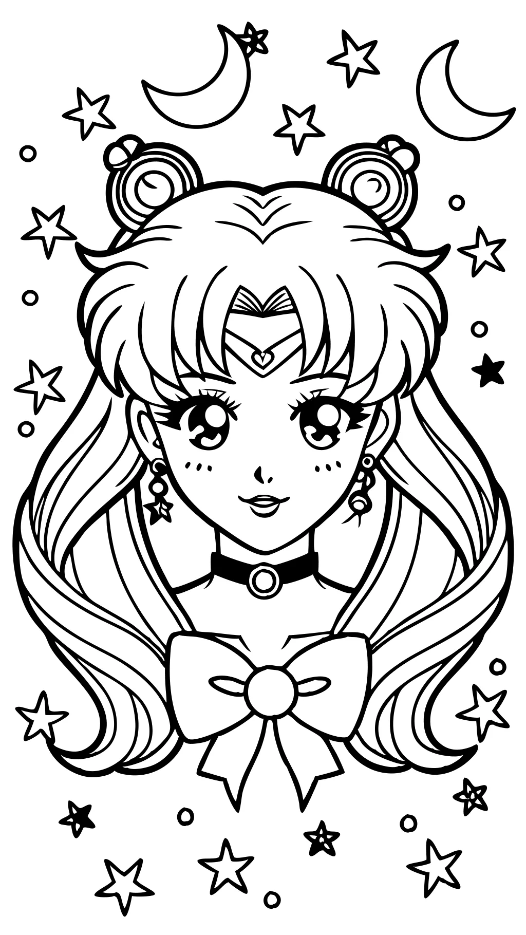 Páginas para colorear para Sailor Moon